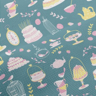 Pink Charming Afternoon Tea An Performance Linen