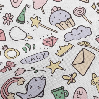 Cute Envelope With Star And Fl Performance Linen
