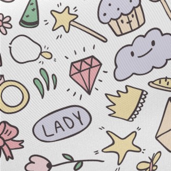 Cute Envelope With Star And Fl Twill