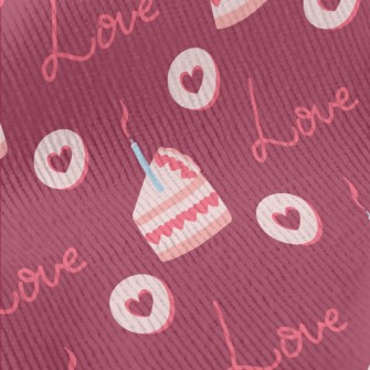 Pink Candle Cake And Love Hear Standard Corduroy