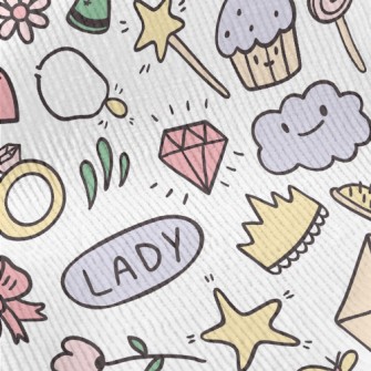 Cute Envelope With Star And Fl Standard Corduroy