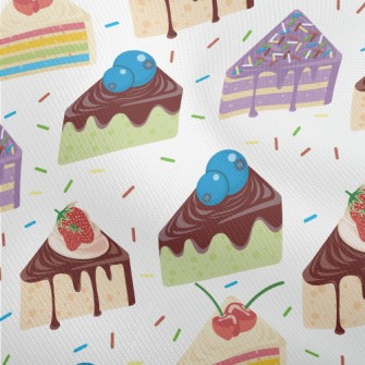 Various Sliced Cakes With Powd Dobby