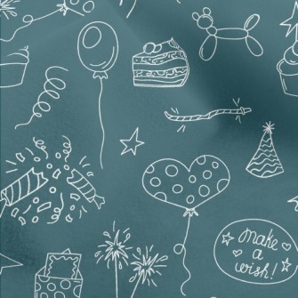 Birthday Party Pattern Micro Fleece