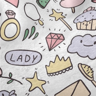 Cute Envelope With Star And Fl Minky