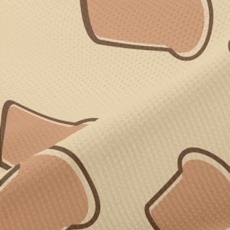 Simple Geometric Toast Pattern Piqué