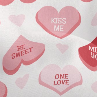 Three-dimensional Pink Heart Lightweight Performance Linen