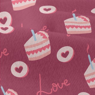 Pink Candle Cake And Love Hear Modern Jersey