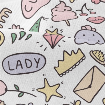 Cute Envelope With Star And Fl Modern Jersey