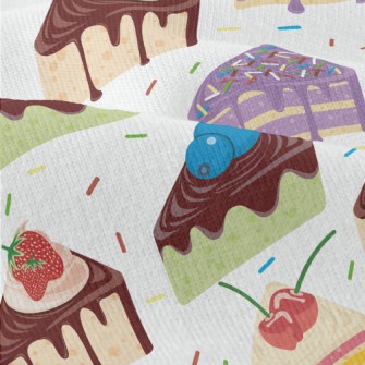 Various Sliced Cakes With Powd Modern Jersey