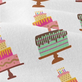Pink And Green Birthday Cake Modern Jersey