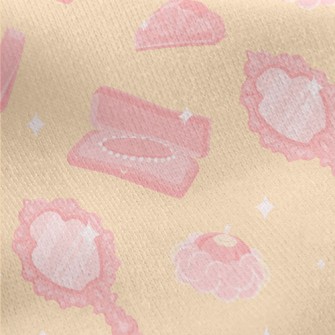 Pink 19th Century Women's  Jersey Backed Fleece