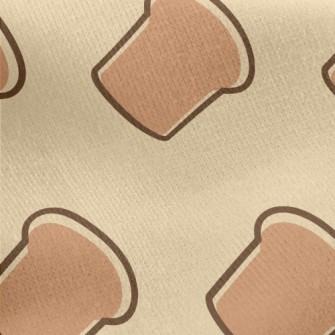 Simple Geometric Toast Pattern Jersey Backed Fleece