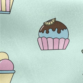 Various Ice Cream Flavors Jersey Backed Fleece