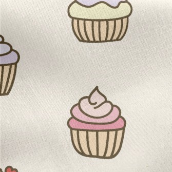 Colorful Heart And Cherry Cupc Jersey Backed Fleece