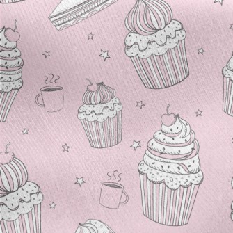 Fine Hand-painted Cake Jersey Backed Fleece