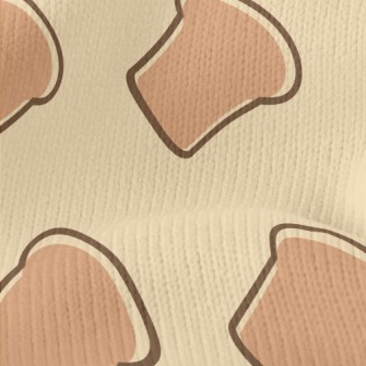 Simple Geometric Toast Pattern Stretch Jersey