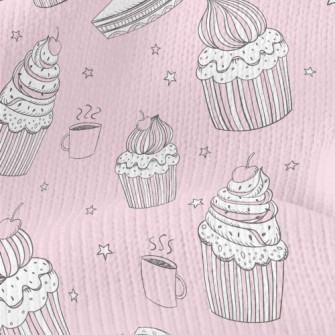 Fine Hand-painted Cake Stretch Jersey