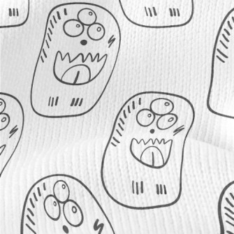 Simple Three-eyed Alien Monste Stretch Jersey