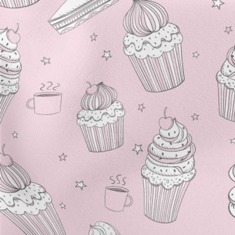 Fine Hand-painted Cake Lightweight Cotton Poplin