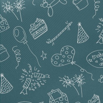 Birthday Party Pattern Midweight Cotton Poplin