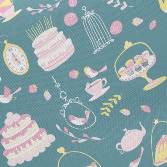 Pink Charming Afternoon Tea An Midweight Cotton Poplin