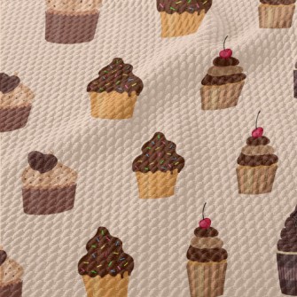 Various Chocolate Flavor Cakes Birdseye Piqué