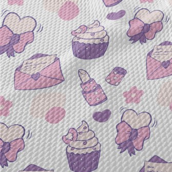 Love Envelope Lipstick Cake Birdseye Piqué