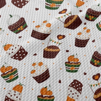 Pumpkin Cup Cake Birdseye Piqué