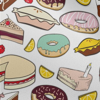 Various Cakes, Desserts And Pi Chiffon