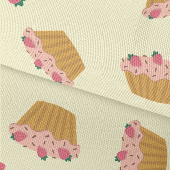 Strawberry Flavored Cupcake Waterproof Oxford