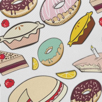 Various Cakes, Desserts And Pi Twill