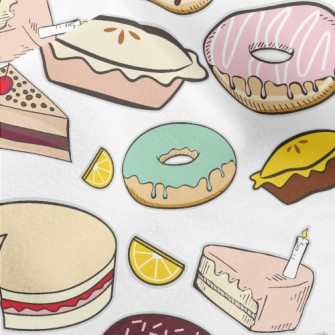 Various Cakes, Desserts And Pi Micro Fleece
