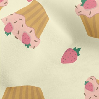 Strawberry Flavored Cupcake Micro Fleece