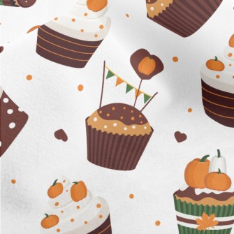 Pumpkin Cup Cake Micro Fleece