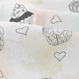 Detailed Hand-painted Cupcakes Modern Jersey