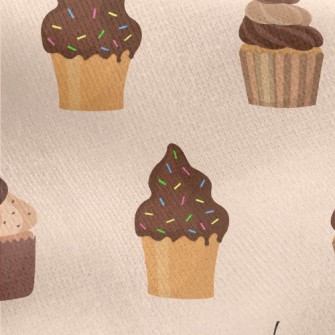 Various Chocolate Flavor Cakes Jersey Backed Fleece