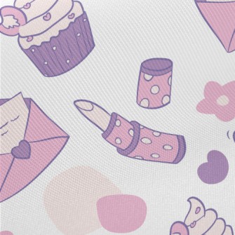 Love Envelope Lipstick Cake Midweight Cotton Poplin