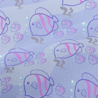 Small Fish Swimming In The Sea Performance Linen