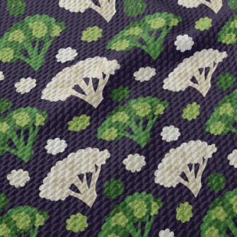 Two-color Cauliflower Birdseye Piqué