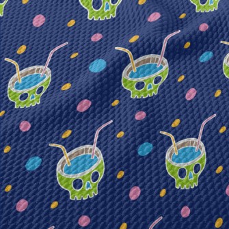 Funny Skull Drink Birdseye Piqué