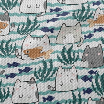 Like Fish And Kittens Birdseye Piqué