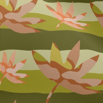 Beautiful Blurred Maple Leaves Chiffon