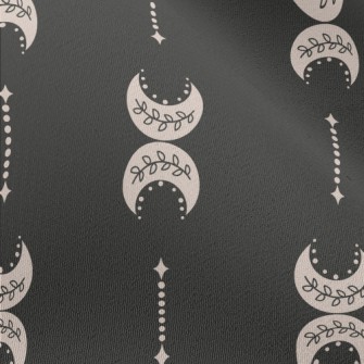 Inverted Flower Vine Crescent  Chiffon