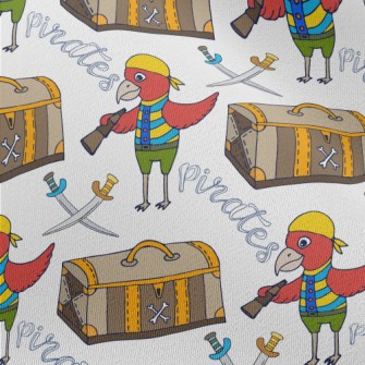 Pirate Parrot And Treasure Che Chiffon