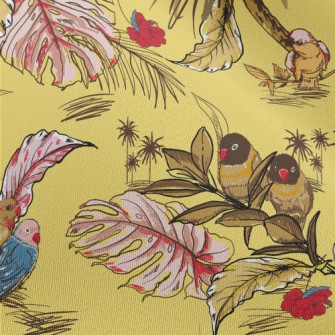 Rainforest Parrot Chiffon