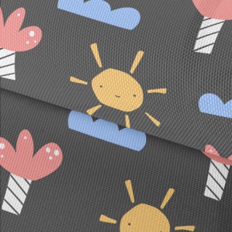 Cute Sun Clouds Waterproof Oxford