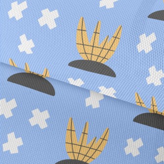 Cross Lines Geometry Waterproof Oxford