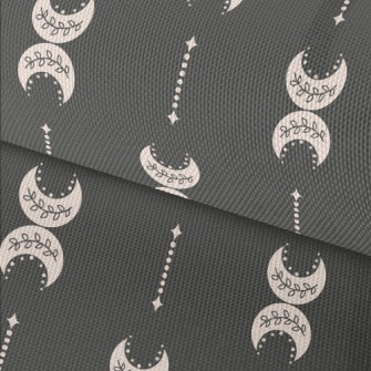 Inverted Flower Vine Crescent  Waterproof Oxford