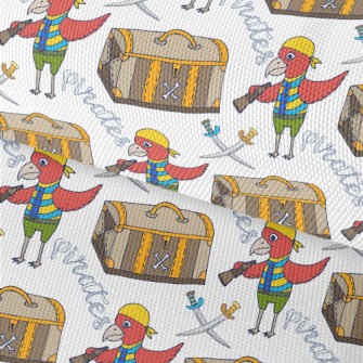 Pirate Parrot And Treasure Che Waterproof Oxford