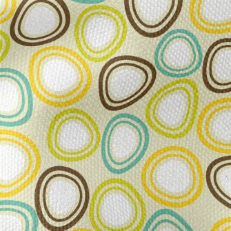Egg-shaped Ellipse Geometry Waterproof Canvas